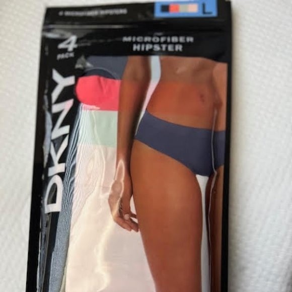 DKNY Microfiber Hipster 4 Pack Size L - Picture 1 of 5